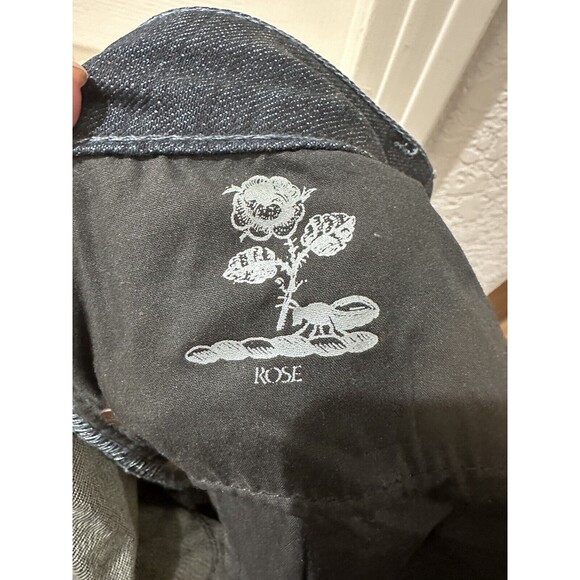 Union Women's Jeans Size 29 Blue Denim Dark Wash (Inside seem 32) - Picture 6 of 16